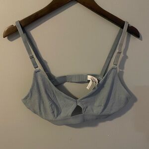 French Connection Gray Blue Bra
